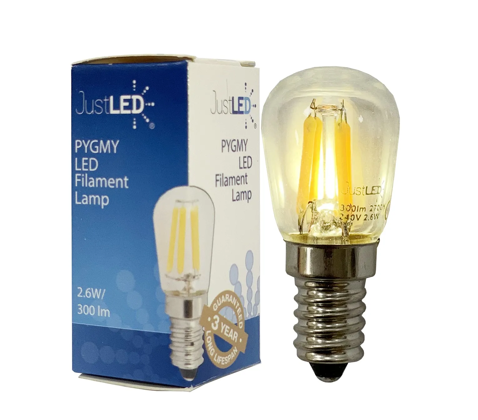 JustLED – LED 2.6W PYGMY LED Filament Lamp – E14