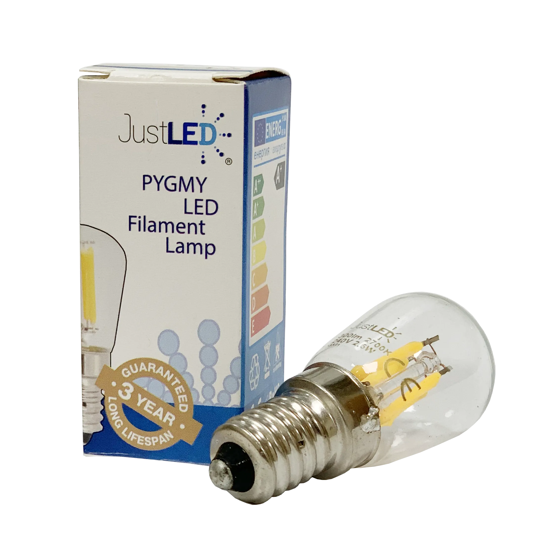 JustLED – LED 2.6W PYGMY LED Filament Lamp – E14