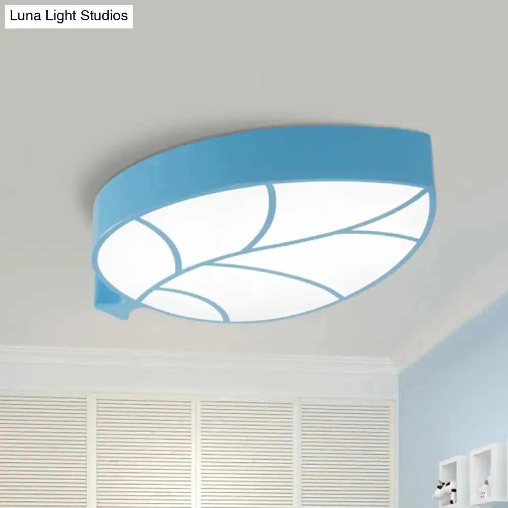 Leaf LED Flush Mount Light - Simplicity for Nursery Ceiling