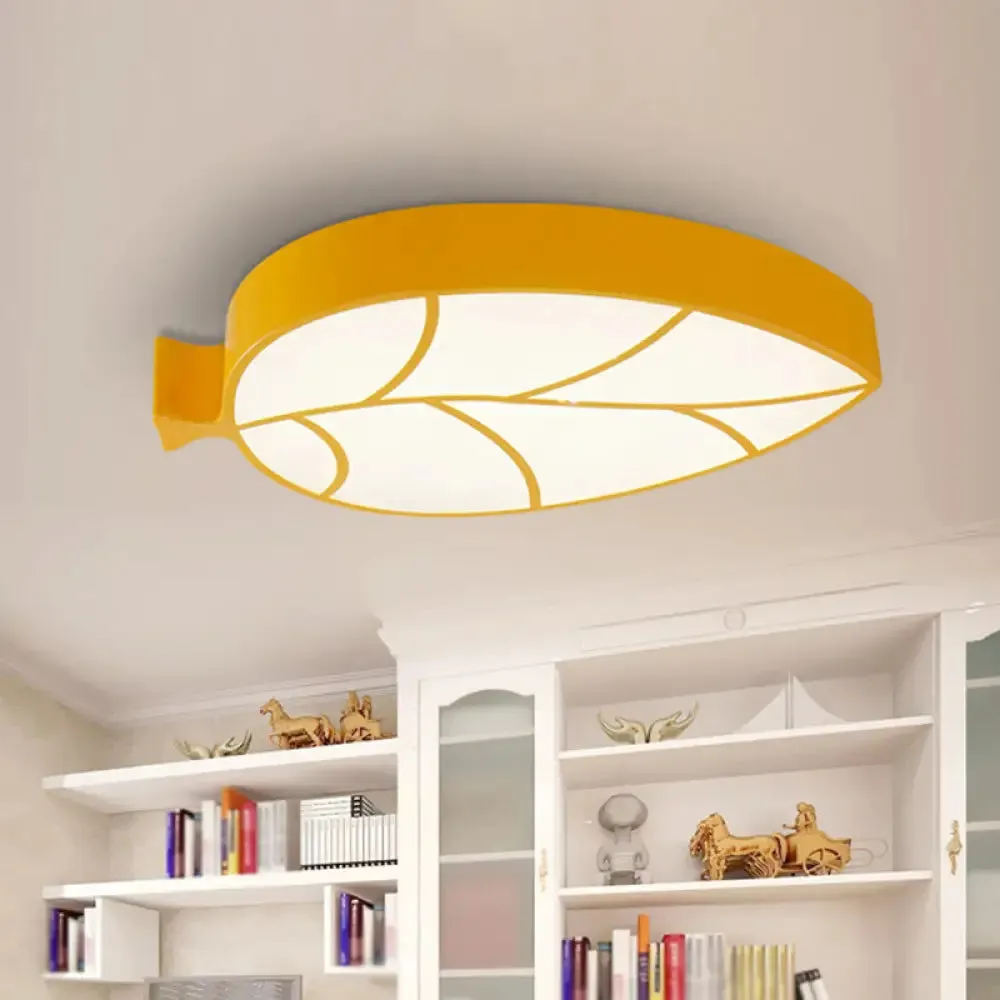 Leaf LED Flush Mount Light - Simplicity for Nursery Ceiling