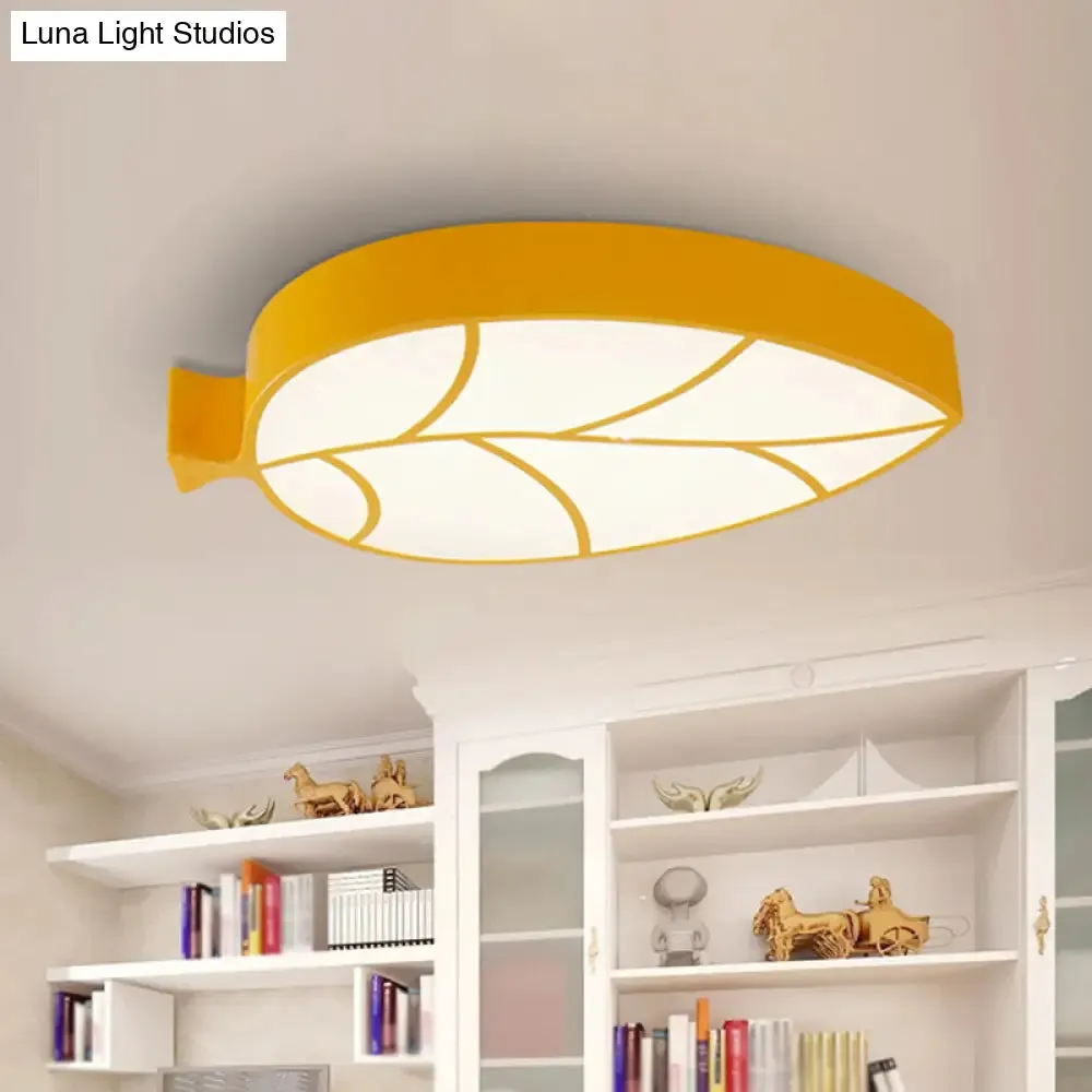 Leaf LED Flush Mount Light - Simplicity for Nursery Ceiling