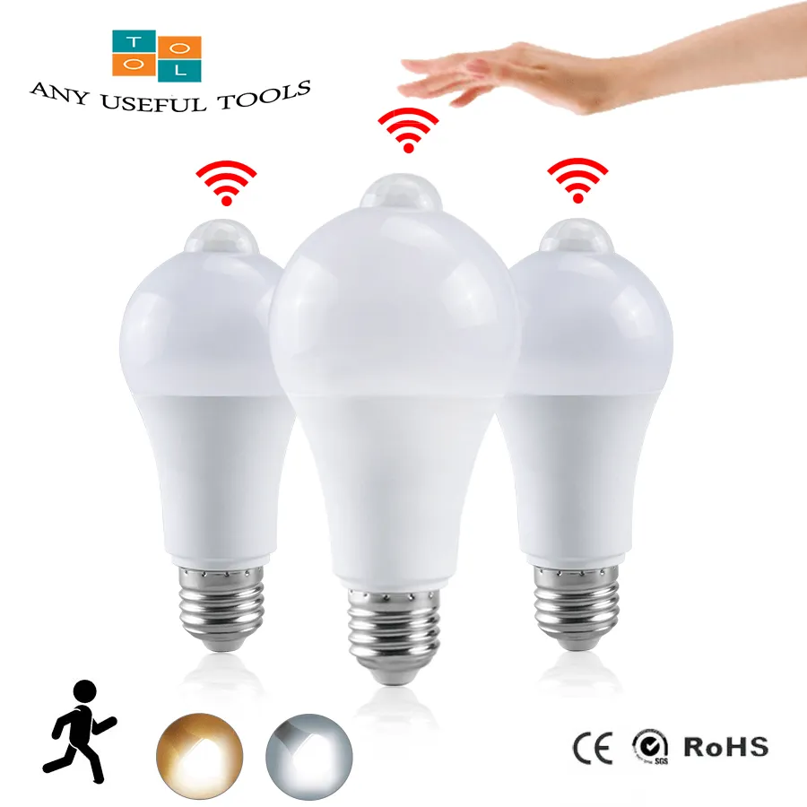 LED Light Bulb PIR Sensor Motion