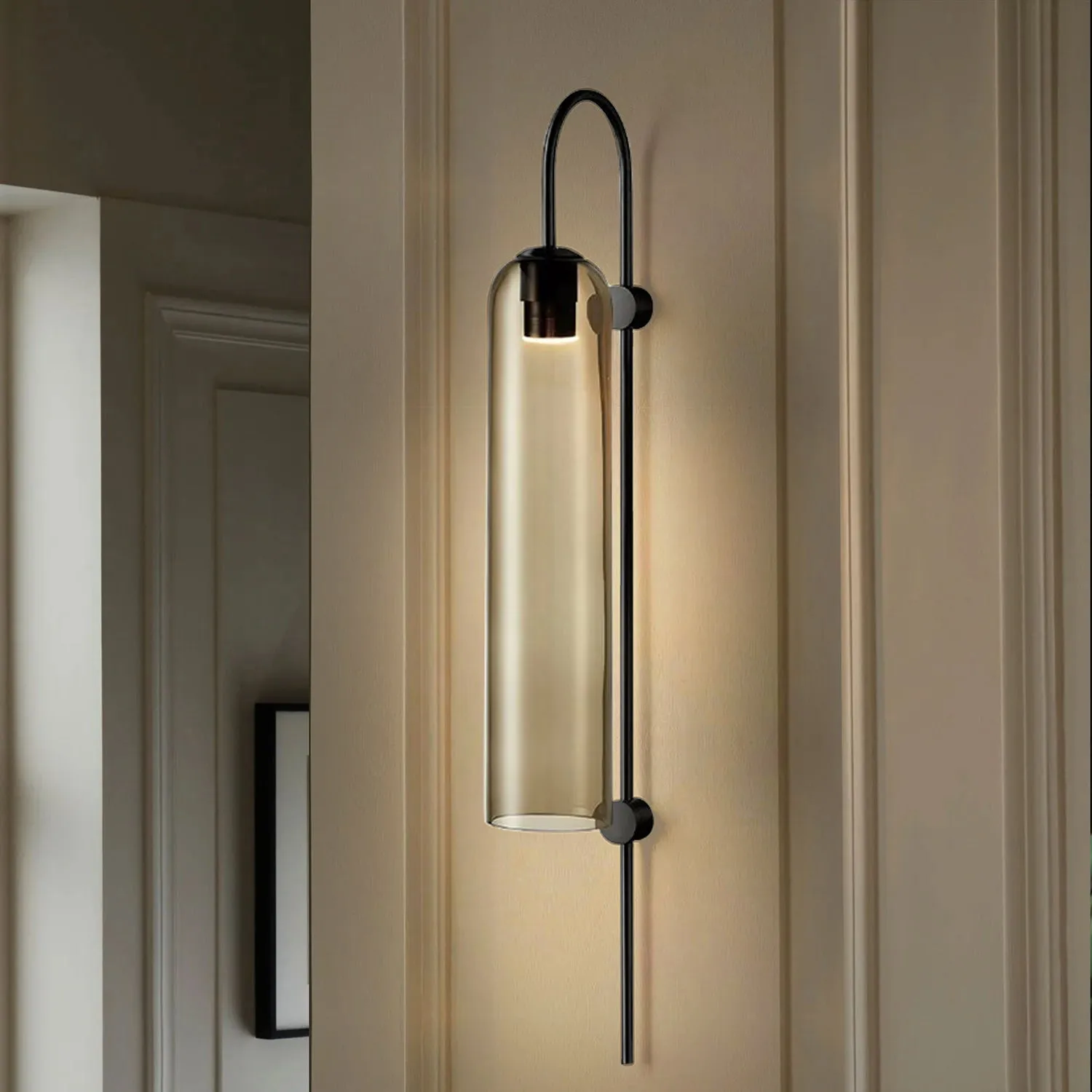 Long Tube Glass Wall Lamp