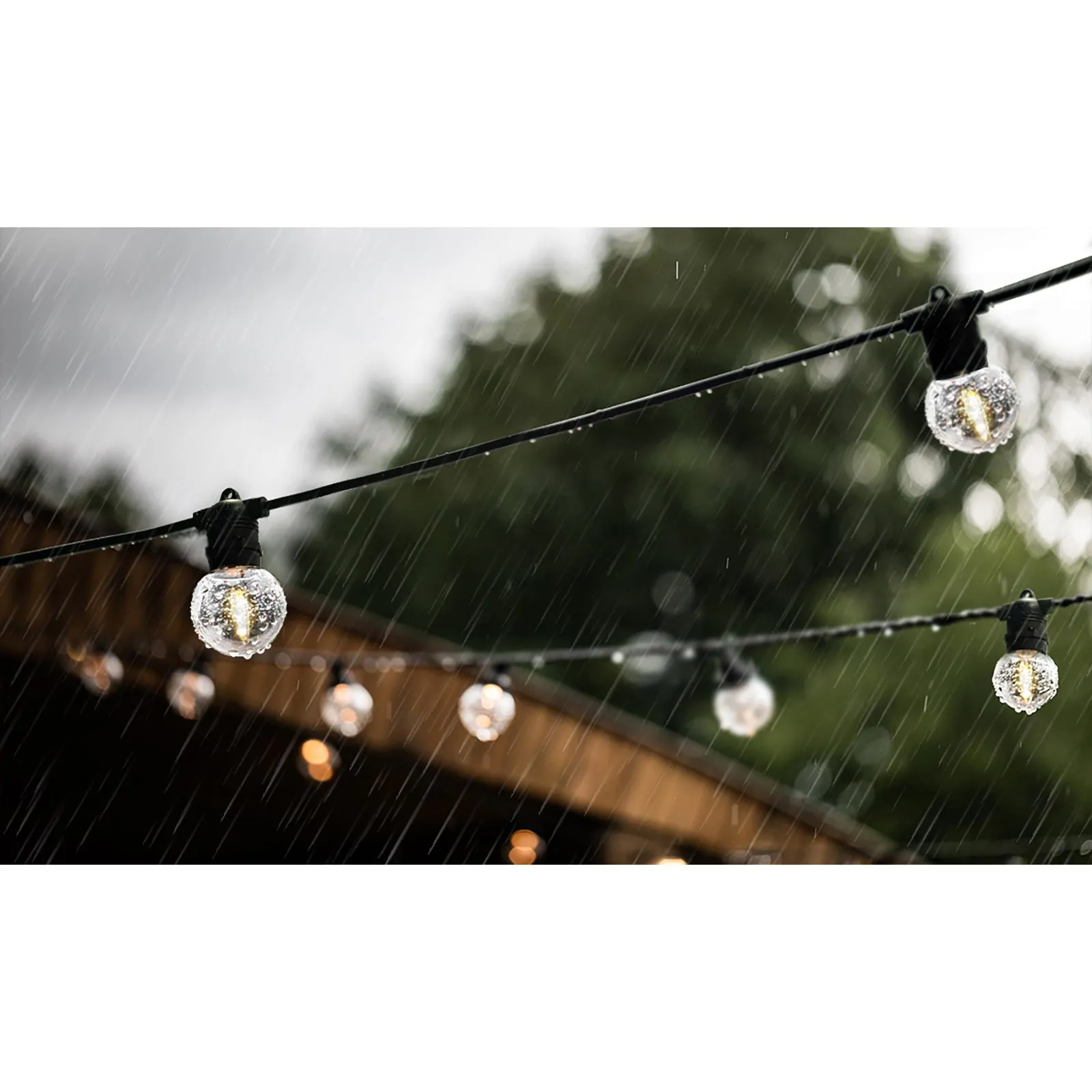 Mazam 23M LED Festoon Lights String Light Waterproof Wedding Party Garden