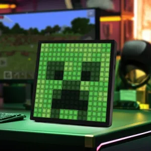 Pixelated LED Minecraft Table Lamp - Novelty Decorative Product