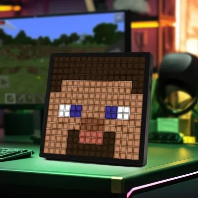 Pixelated LED Minecraft Table Lamp - Novelty Decorative Product