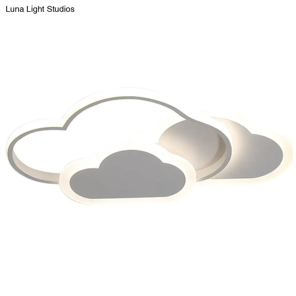 Minimalist LED Cloud Ceiling Light Fixture - Acrylic Mount