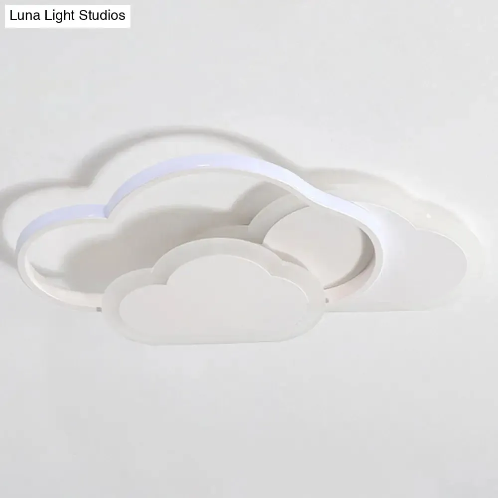 Minimalist LED Cloud Ceiling Light Fixture - Acrylic Mount