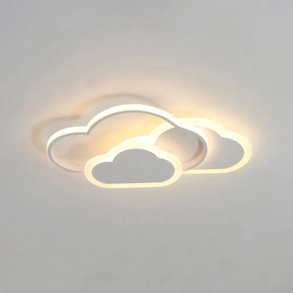 Minimalist LED Cloud Ceiling Light Fixture - Acrylic Mount