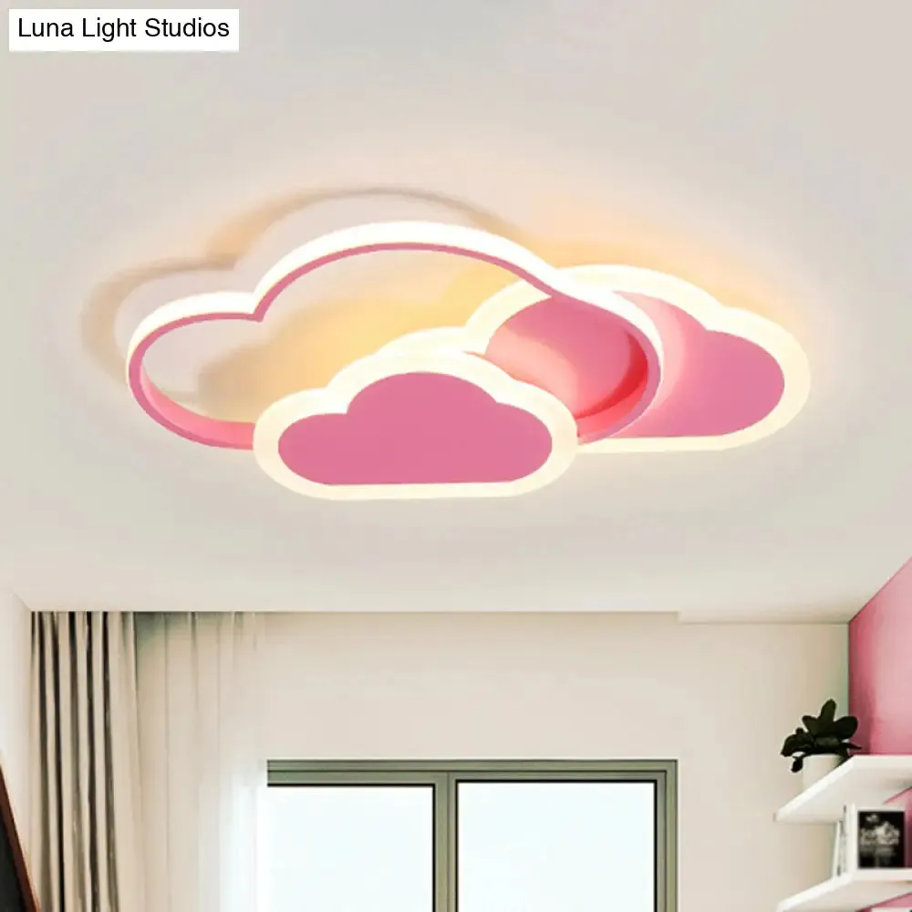 Minimalist LED Cloud Ceiling Light Fixture - Acrylic Mount