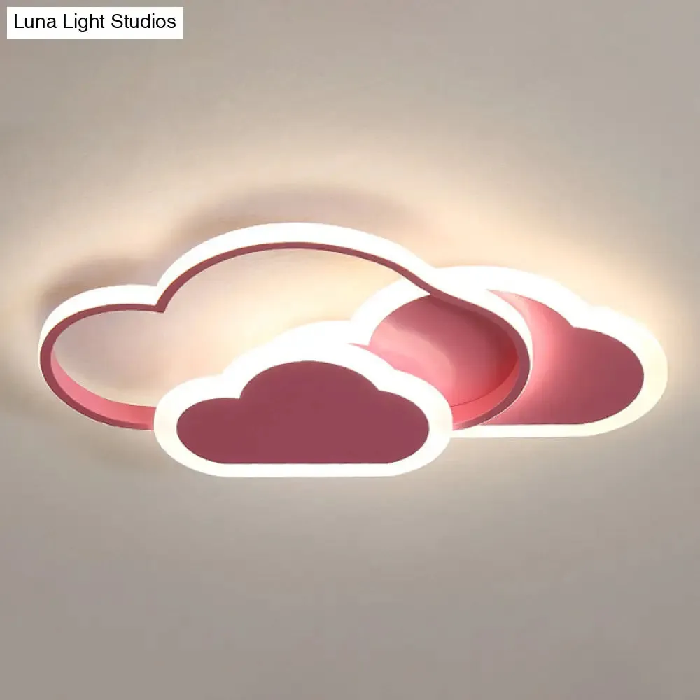 Minimalist LED Cloud Ceiling Light Fixture - Acrylic Mount