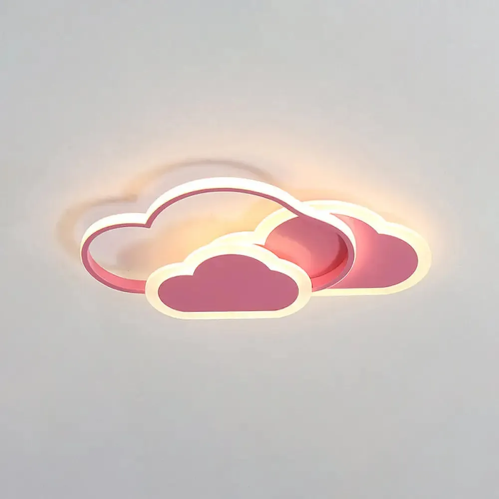 Minimalist LED Cloud Ceiling Light Fixture - Acrylic Mount