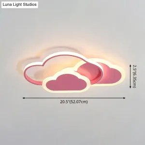 Minimalist LED Cloud Ceiling Light Fixture - Acrylic Mount