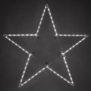 modern 32a?? Warm White LED Star Light, Fold-Flat Christmas Lighted Star, Outdoor Cool White 32'