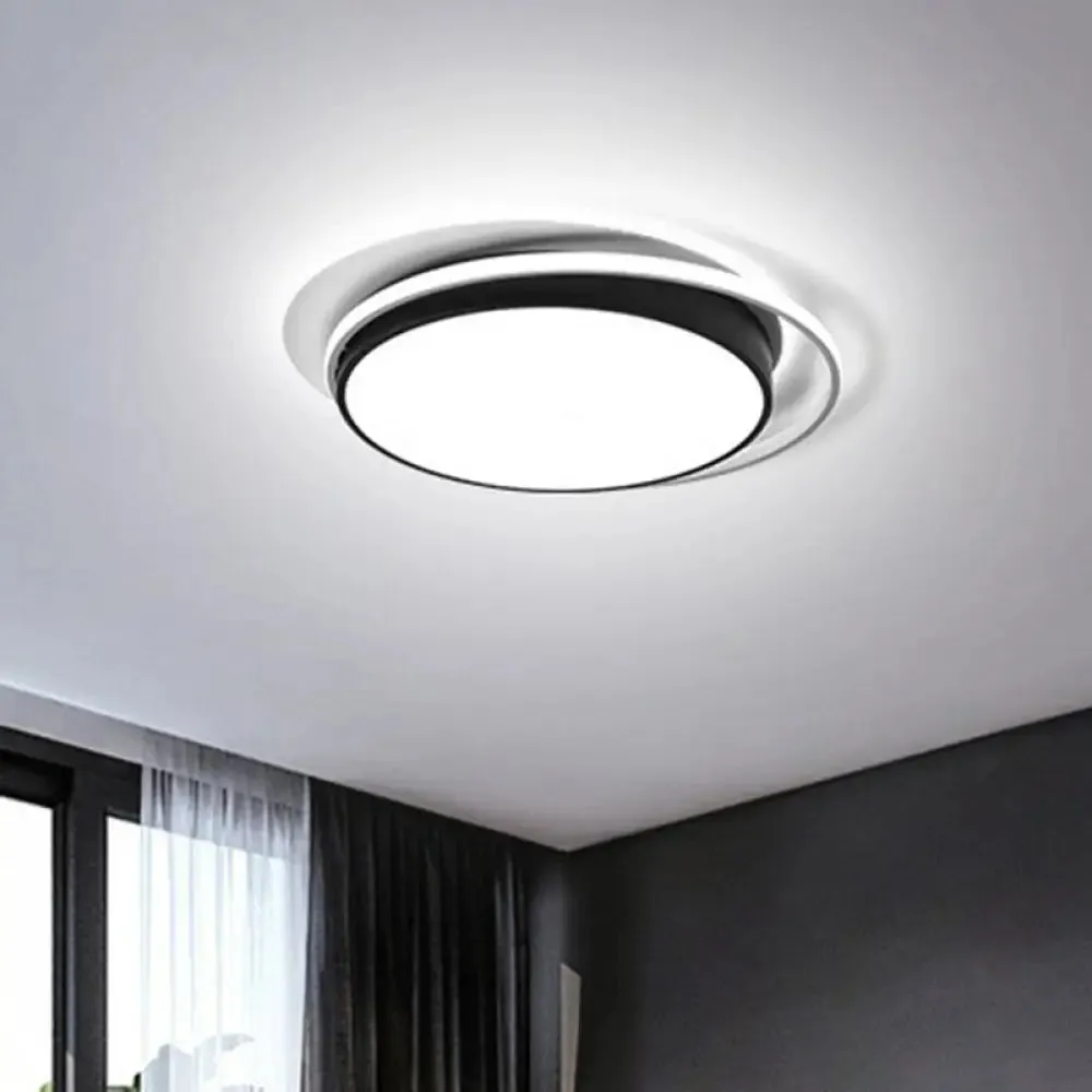 Modern LED Circle Bedroom Flush Light with Acrylic Fixture