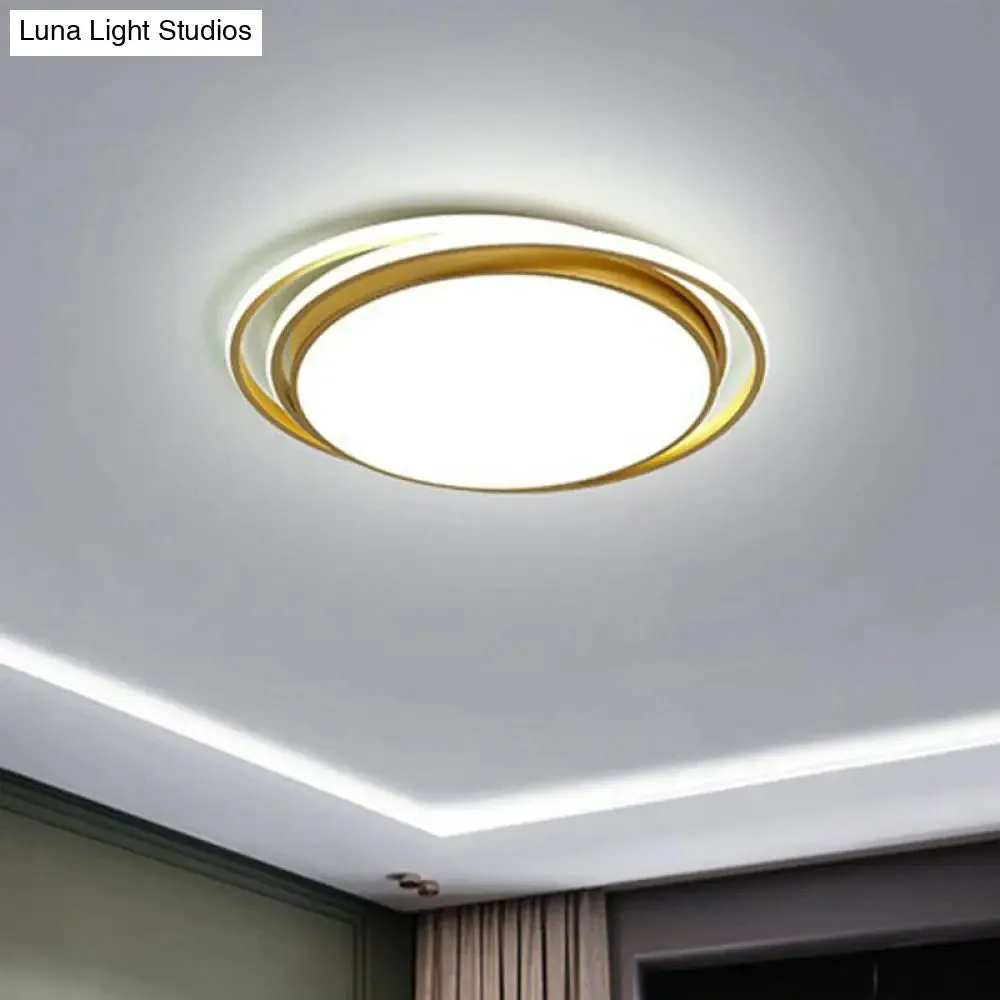 Modern LED Circle Bedroom Flush Light with Acrylic Fixture