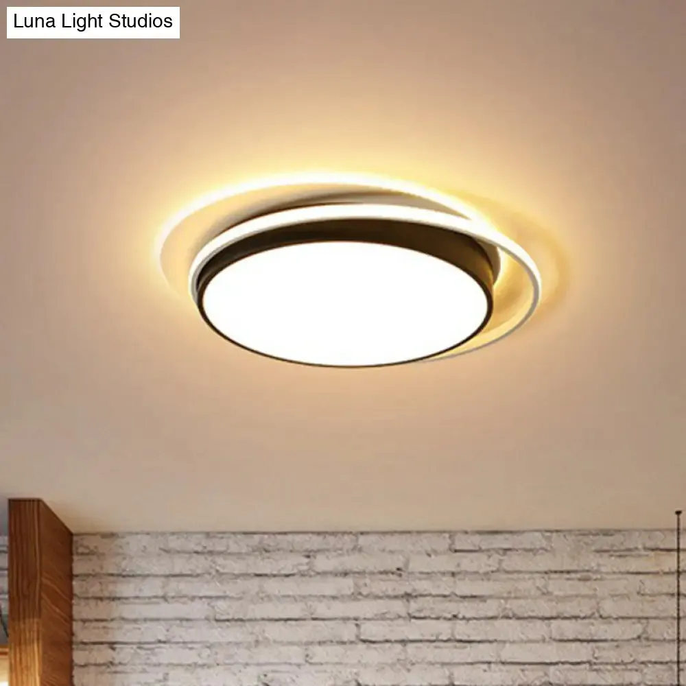 Modern LED Circle Bedroom Flush Light with Acrylic Fixture