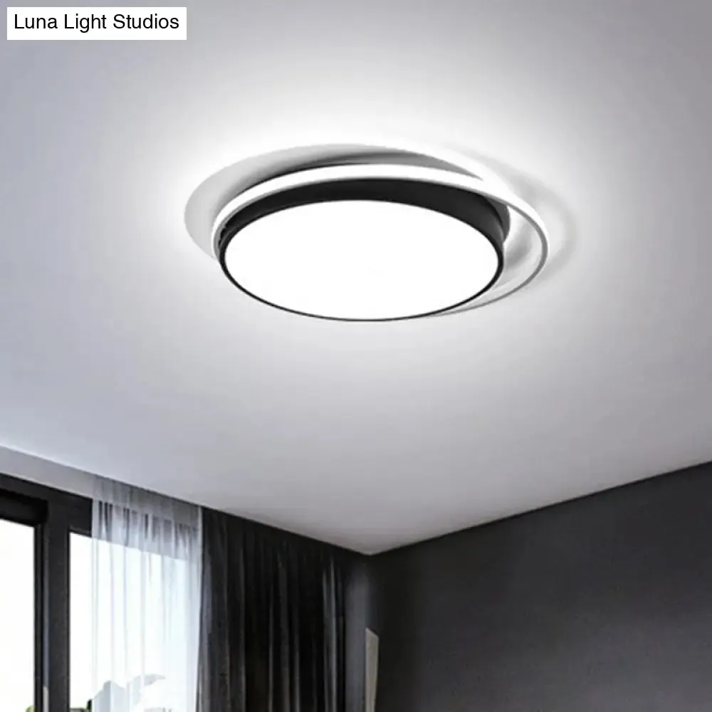 Modern LED Circle Bedroom Flush Light with Acrylic Fixture