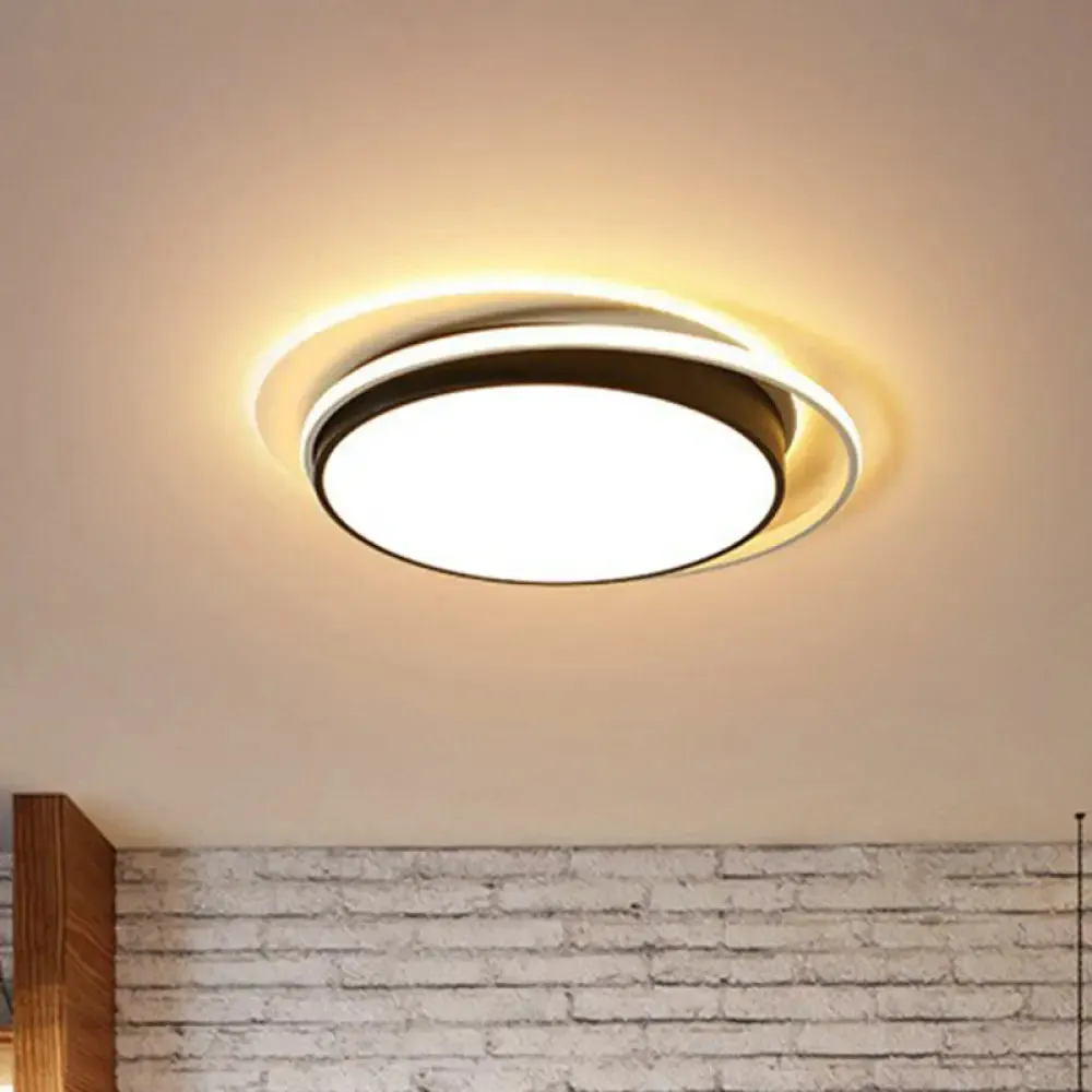 Modern LED Circle Bedroom Flush Light with Acrylic Fixture