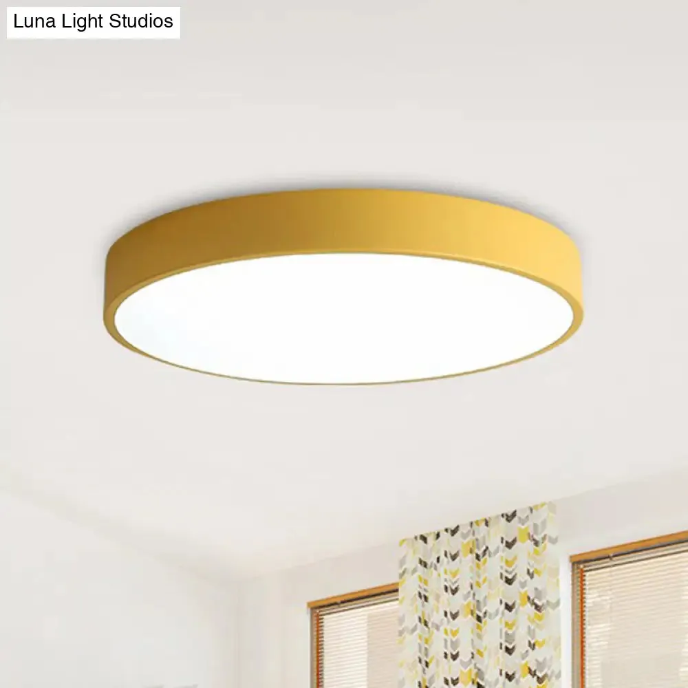 Modern LED Flush Mount Ceiling Light for Minimalist Bedrooms