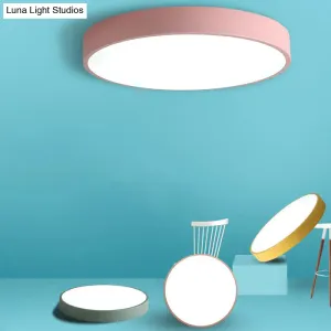 Modern LED Flush Mount Ceiling Light for Minimalist Bedrooms