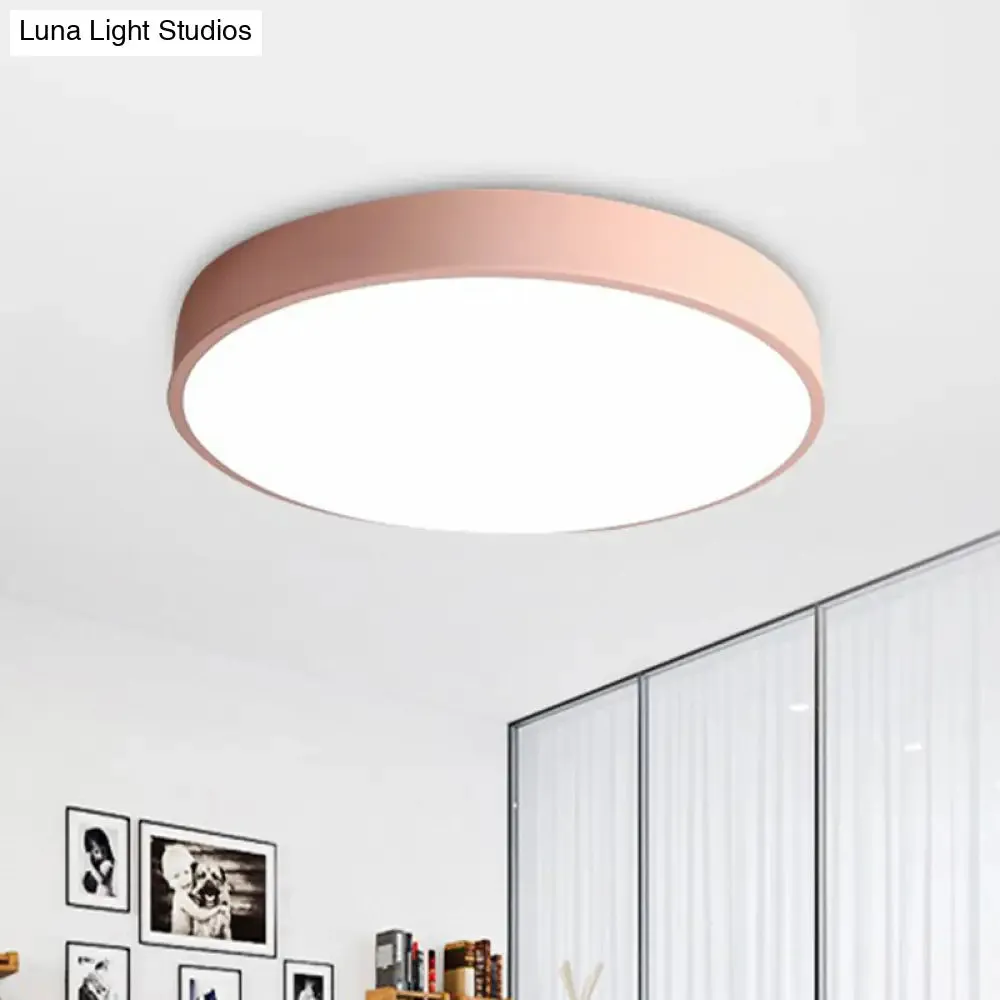 Modern LED Flush Mount Ceiling Light for Minimalist Bedrooms