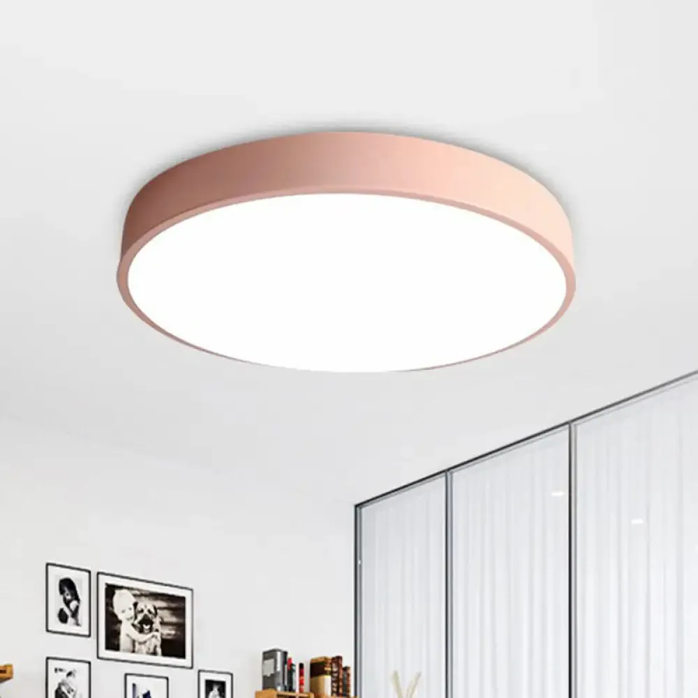 Modern LED Flush Mount Ceiling Light for Minimalist Bedrooms