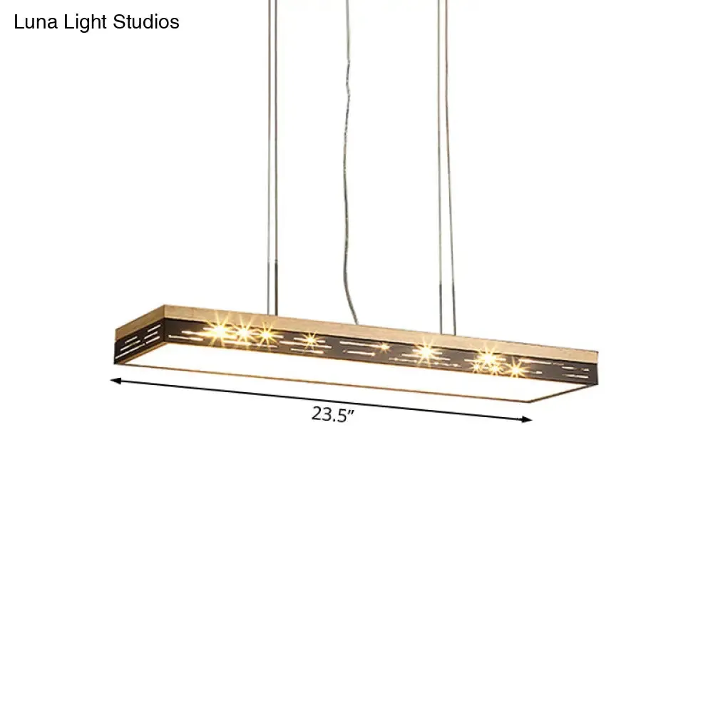 Modern LED Pendant Ceiling Light in Black - Multiple Sizes & Light Options Available