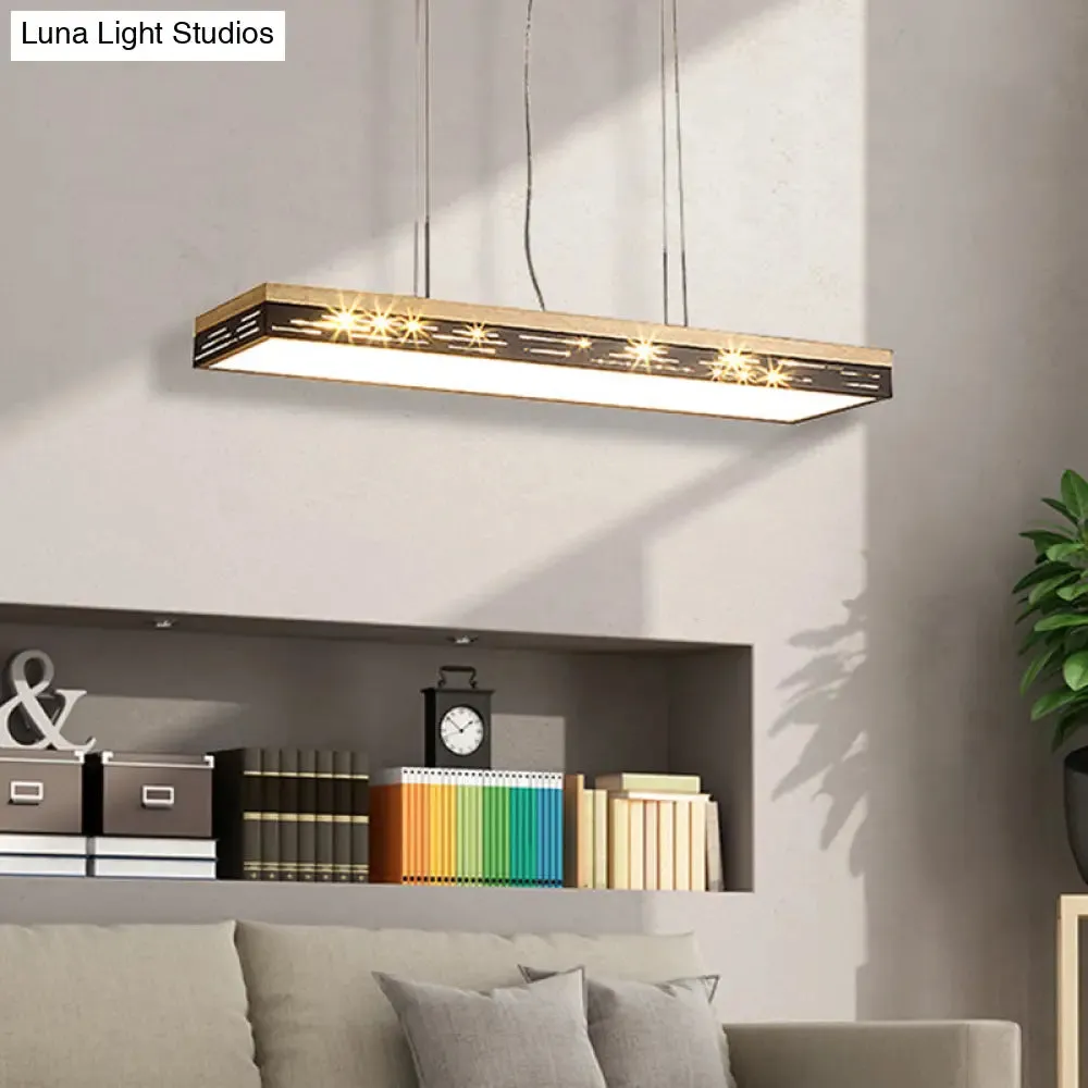 Modern LED Pendant Ceiling Light in Black - Multiple Sizes & Light Options Available