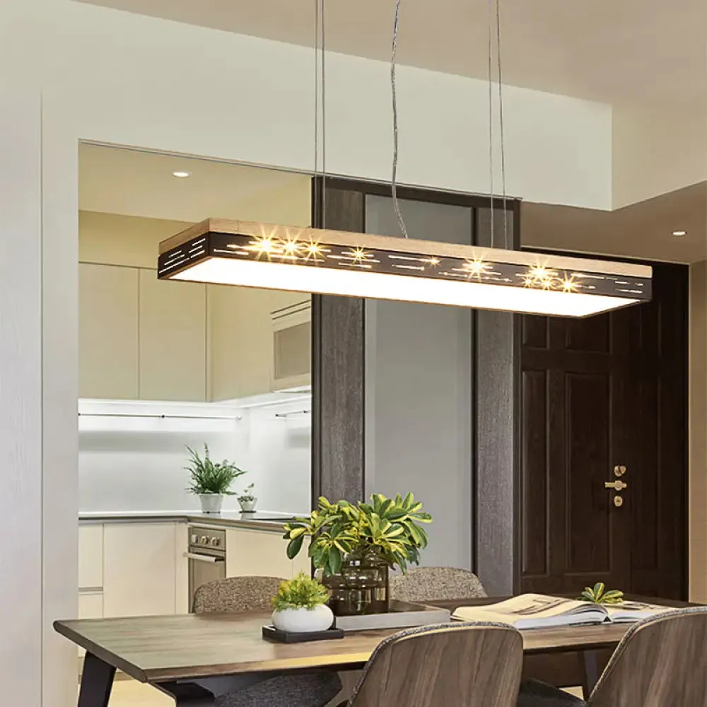 Modern LED Pendant Ceiling Light in Black - Multiple Sizes & Light Options Available