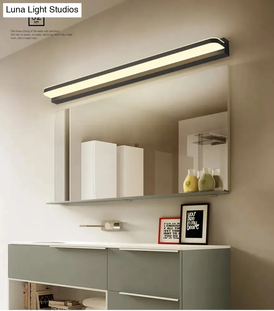 Modern Linear Vanity Wall Lamp – Stylish Bathroom Lighting Solution with Multiple Sight Options