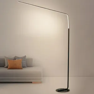 Modern Metal Linear Floor Lighting with Foot Switch - Sleek LED Standing Light