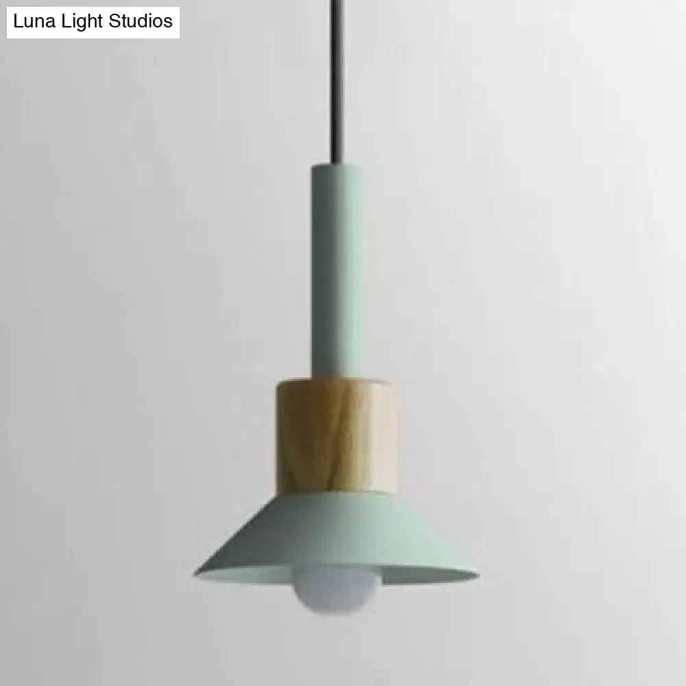 Modern Metal Pendant Light with 1 Light and Multiple Color Options