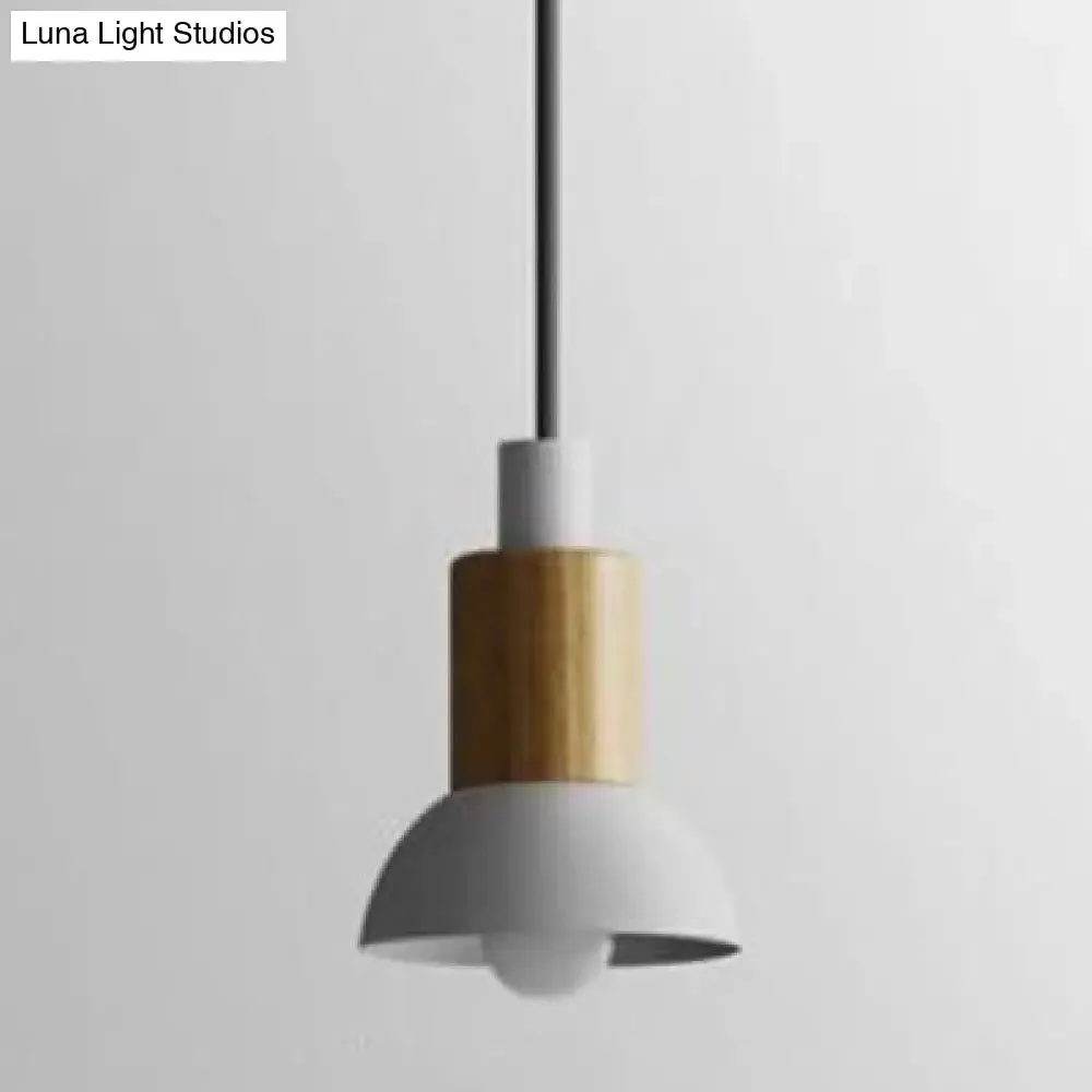 Modern Metal Pendant Light with 1 Light and Multiple Color Options