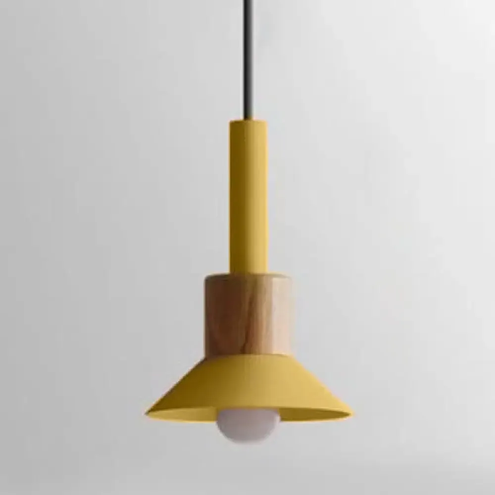 Modern Metal Pendant Light with 1 Light and Multiple Color Options