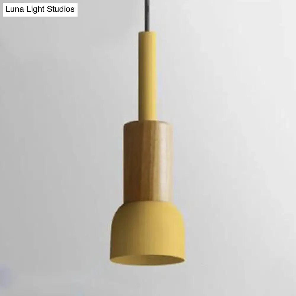 Modern Metal Pendant Light with 1 Light and Multiple Color Options