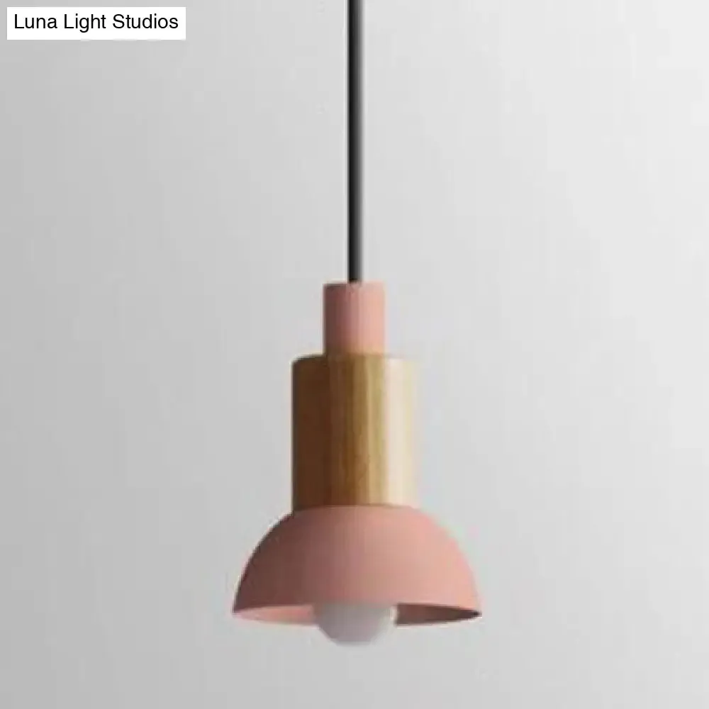 Modern Metal Pendant Light with 1 Light and Multiple Color Options