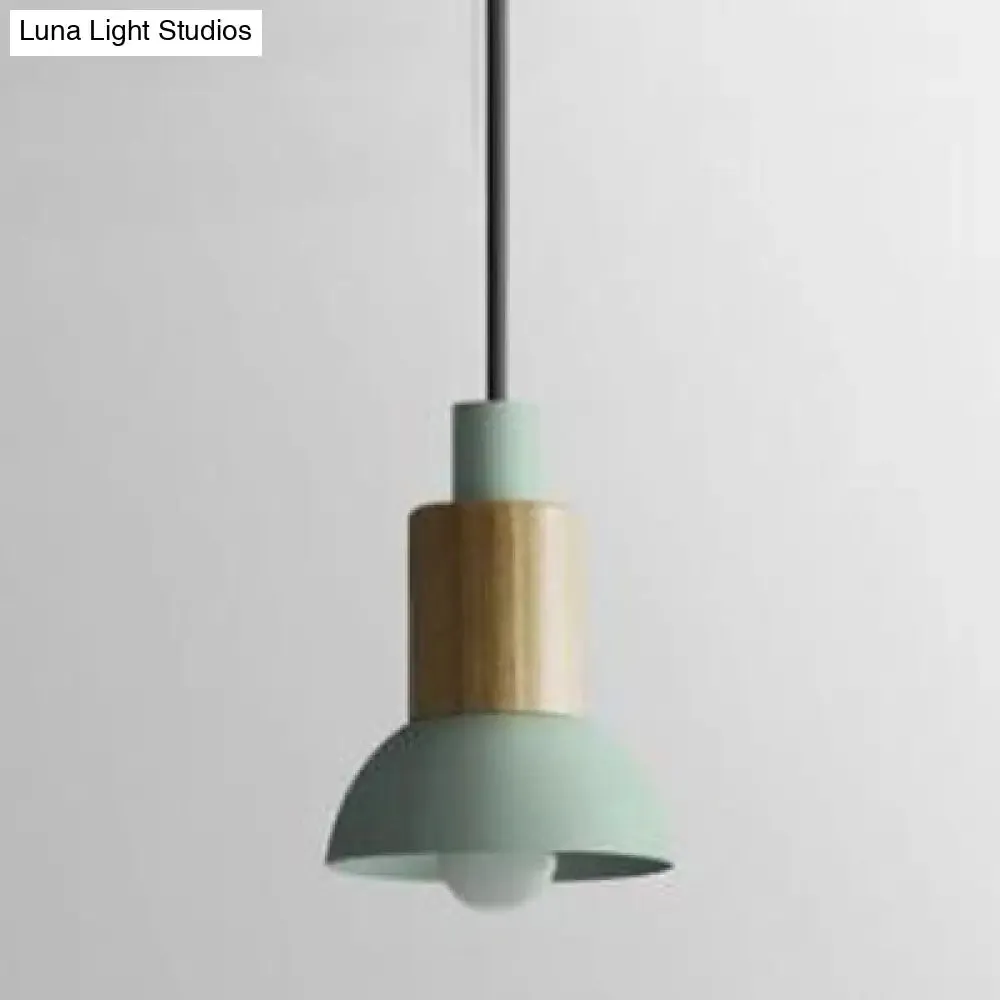 Modern Metal Pendant Light with 1 Light and Multiple Color Options