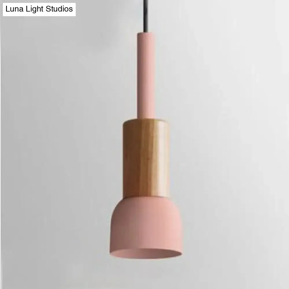 Modern Metal Pendant Light with 1 Light and Multiple Color Options