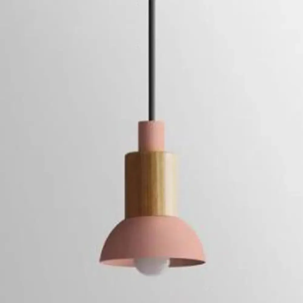 Modern Metal Pendant Light with 1 Light and Multiple Color Options