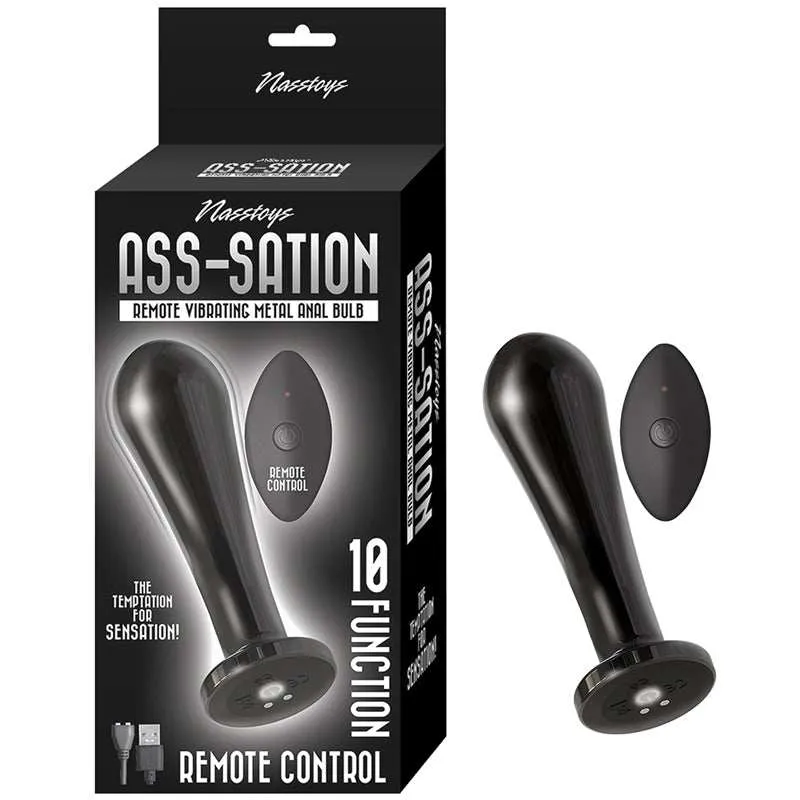 Nasstoys Ass-Sation Remote Vibrating Metal Anal Bulb