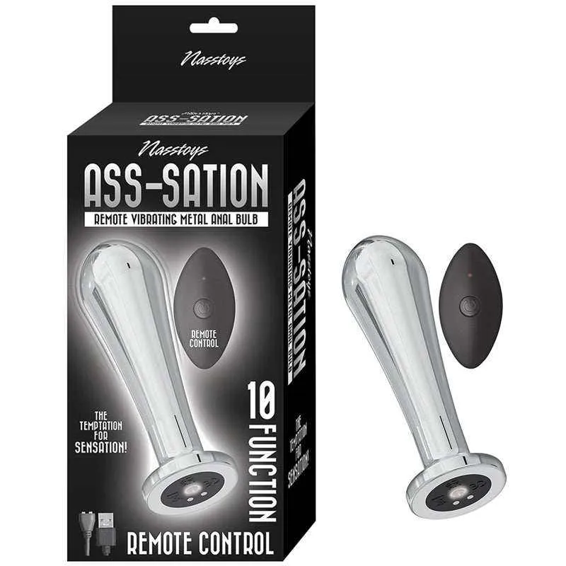 Nasstoys Ass-Sation Remote Vibrating Metal Anal Bulb