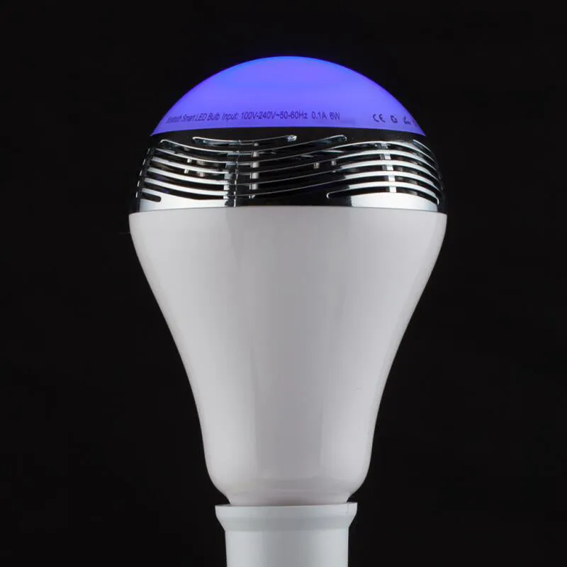 Newest Smart LED Bulb Light Wireless Bluetooth Speaker 110V - 240V E27 5W Lamp Audio Loudspeaker for Android ISO iPhone iPad