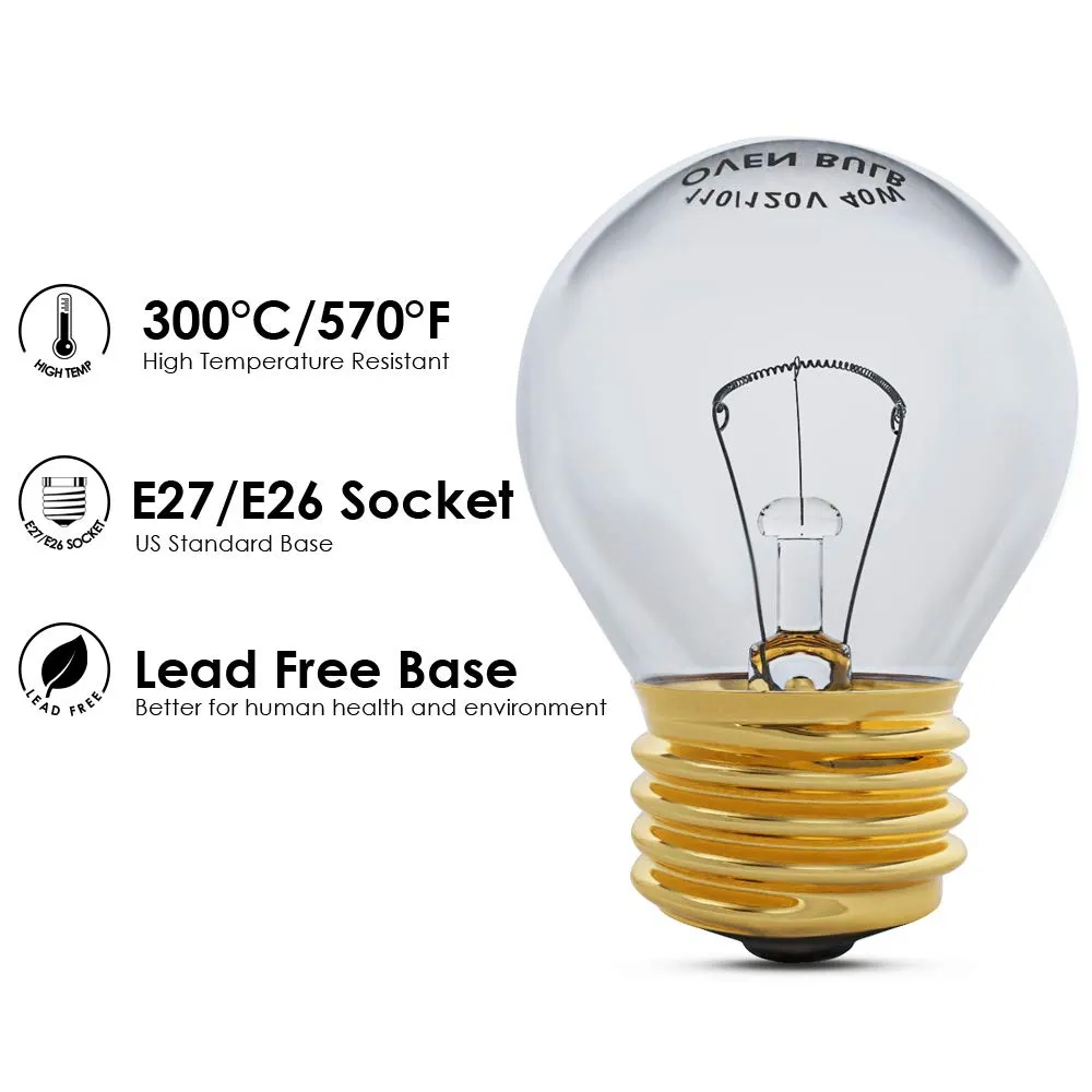 Night Light E12 Incandescent Bulbs C7 Socket - Replacement Light Bulb for Salt Lamps