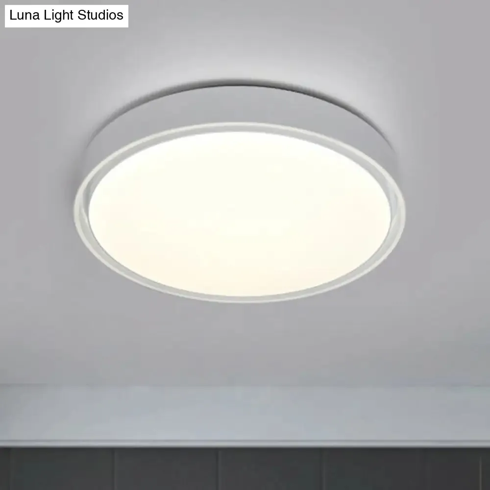 Nordic Style Circle Flush LED Ceiling Light for Bedrooms - Aluminum Flush Mount Lighting Fixture