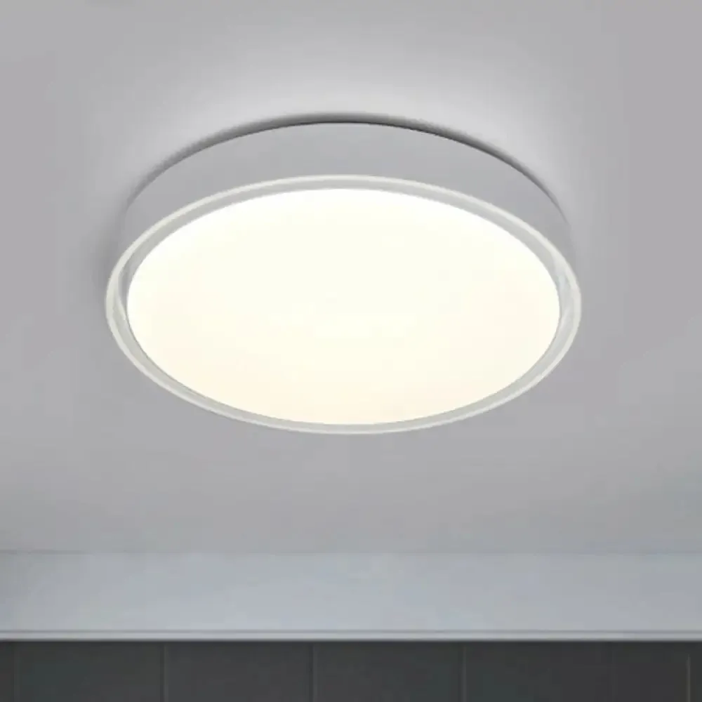 Nordic Style Circle Flush LED Ceiling Light for Bedrooms - Aluminum Flush Mount Lighting Fixture