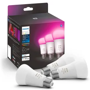 Philips Hue 562785 3-pack 9.5W A19 E26 Bulb