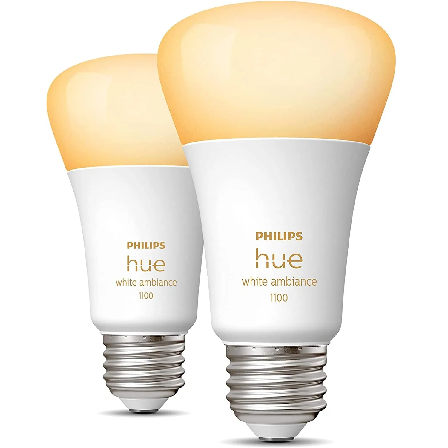 Philips Hue 563346 10.5W A19 E26 Bluetooth Smart Bulb, 2-pack