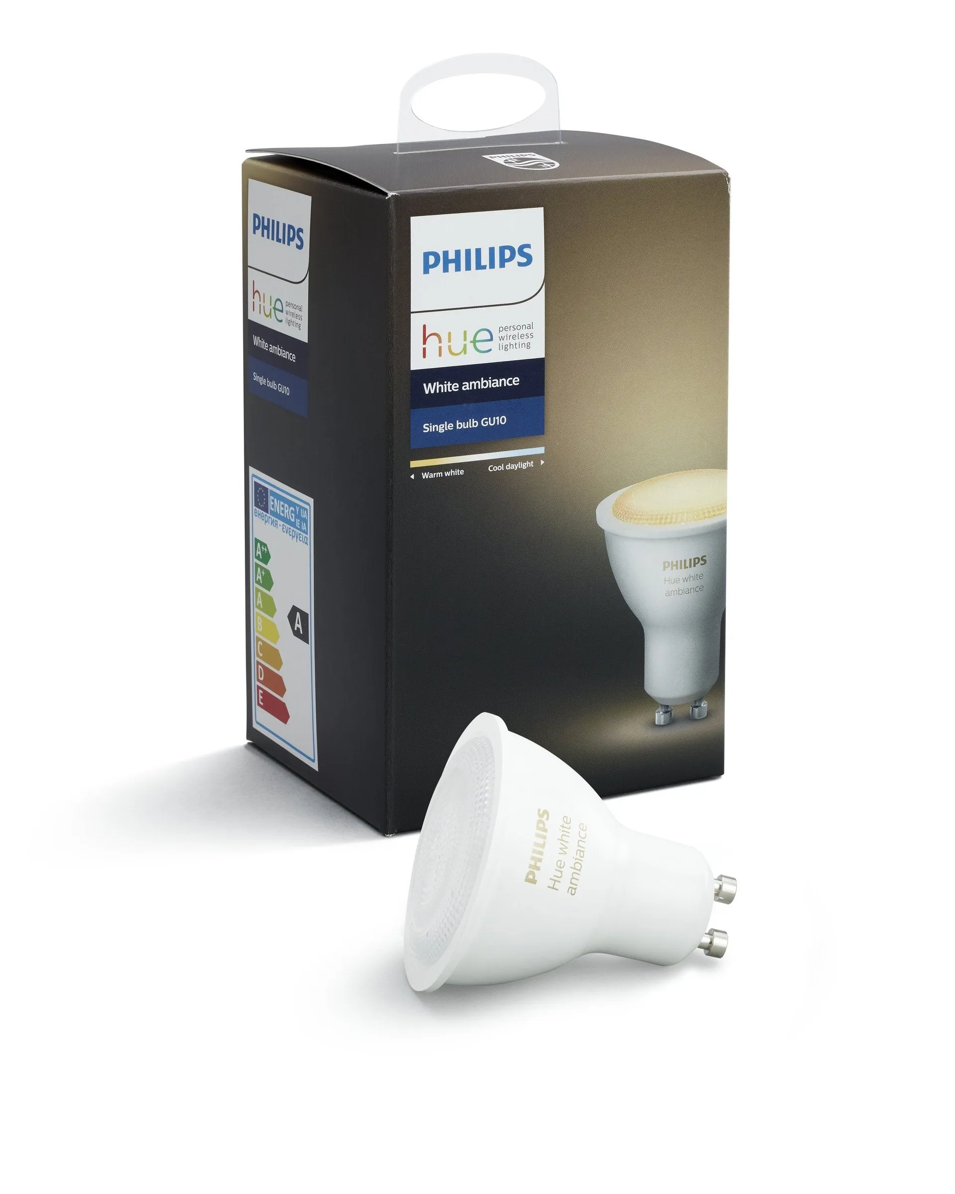 Philips Hue White Ambience GU10 Dimmable LED Smart Spot Light (Compatible with Amazon Alexa, Apple HomeKit and Google Assistant)