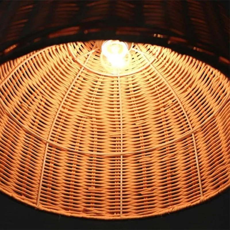 Rattan Pendant Light Handmade Basket Lamp